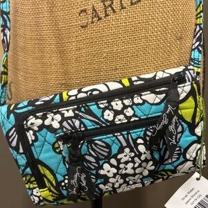 Vera Bradley NWT Retired Island Blooms Green & Blue crossbody wallet bag